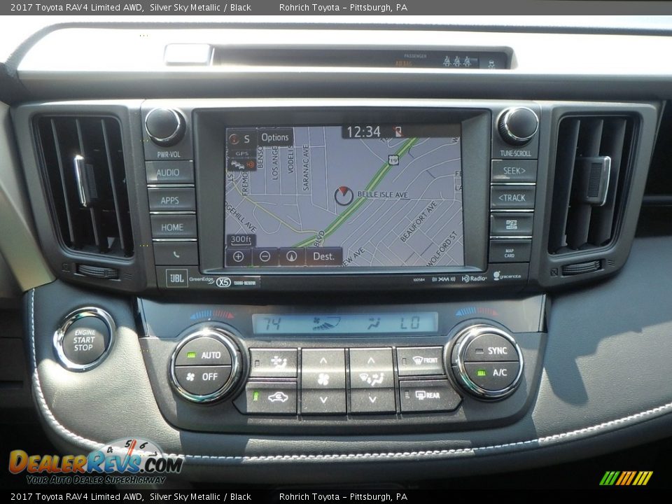 2017 Toyota RAV4 Limited AWD Silver Sky Metallic / Black Photo #12