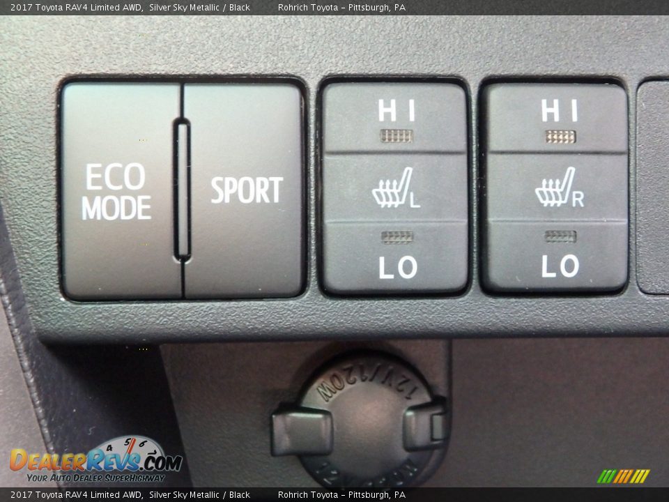 2017 Toyota RAV4 Limited AWD Silver Sky Metallic / Black Photo #14