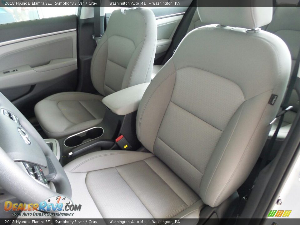 Gray Interior - 2018 Hyundai Elantra SEL Photo #10