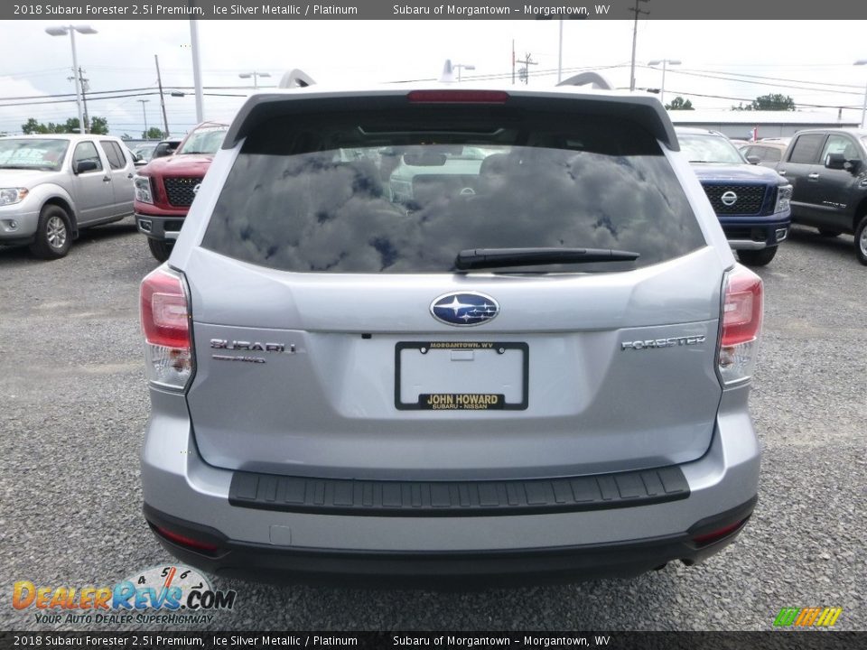 2018 Subaru Forester 2.5i Premium Ice Silver Metallic / Platinum Photo #5