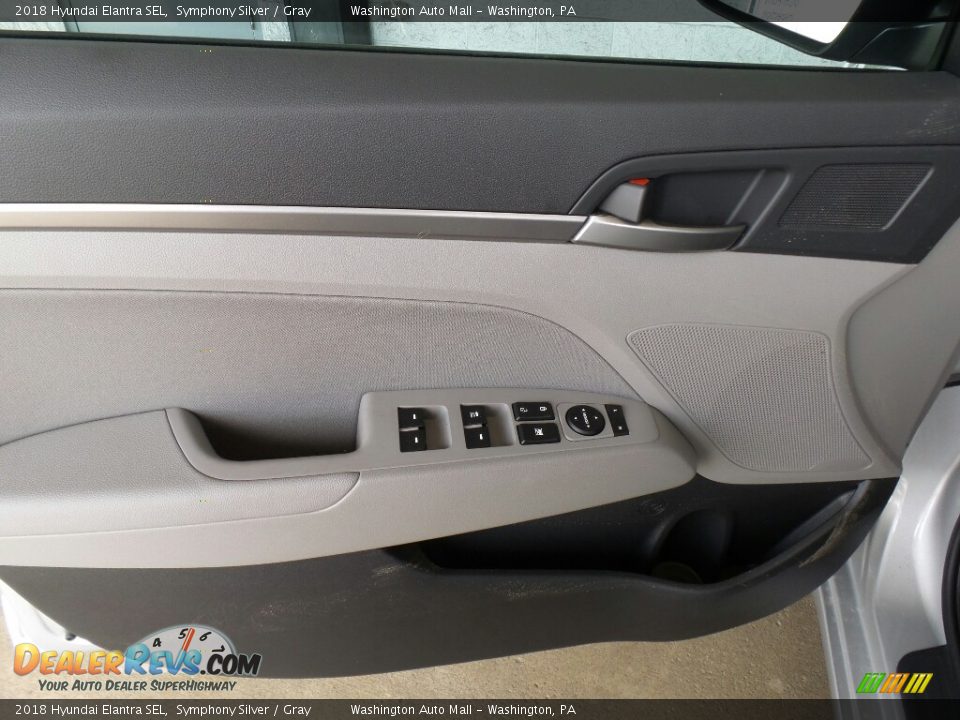 2018 Hyundai Elantra SEL Symphony Silver / Gray Photo #14