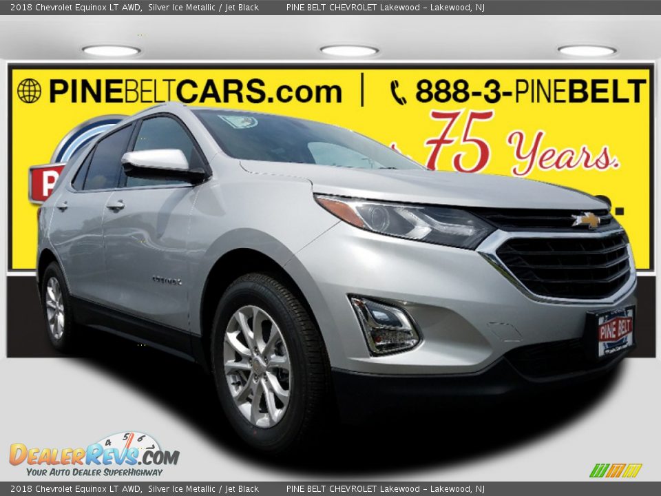 2018 Chevrolet Equinox LT AWD Silver Ice Metallic / Jet Black Photo #1
