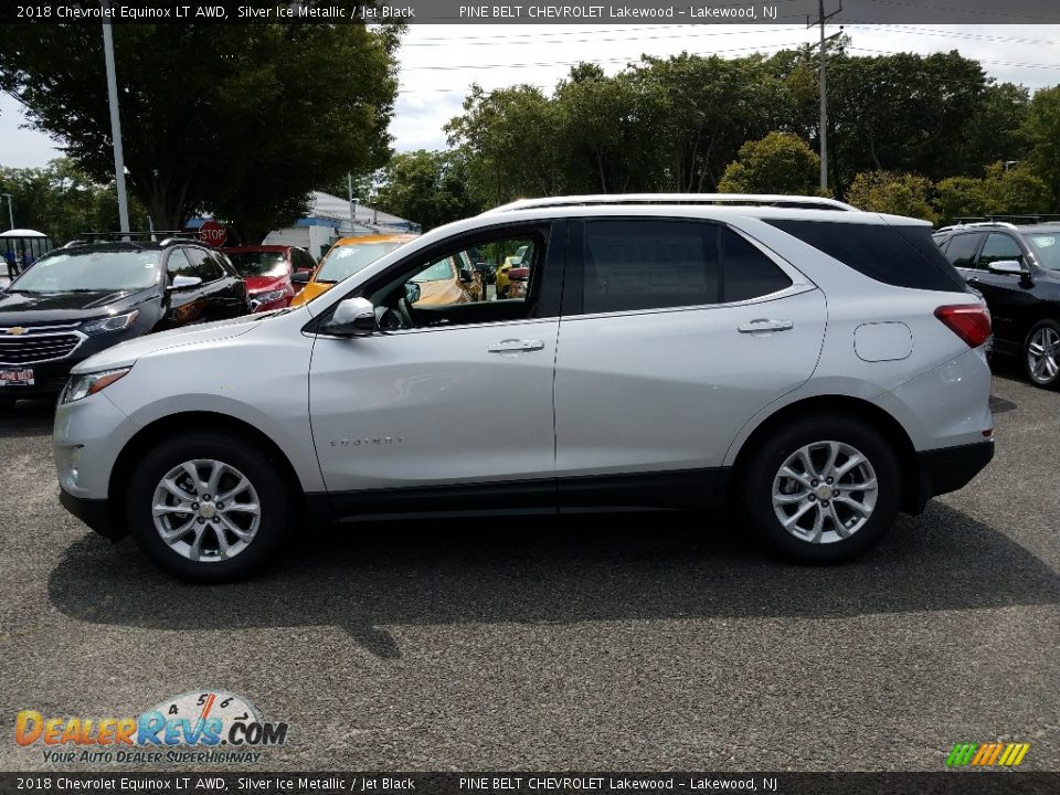 2018 Chevrolet Equinox LT AWD Silver Ice Metallic / Jet Black Photo #3