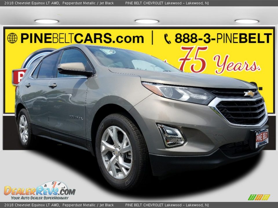 2018 Chevrolet Equinox LT AWD Pepperdust Metallic / Jet Black Photo #1
