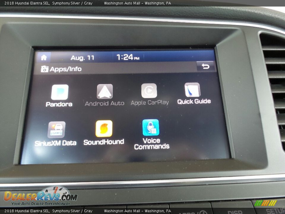 2018 Hyundai Elantra SEL Symphony Silver / Gray Photo #26