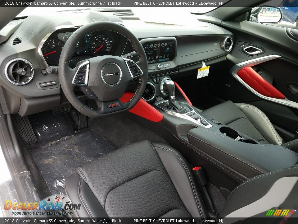 Jet Black Interior - 2018 Chevrolet Camaro SS Convertible Photo #7