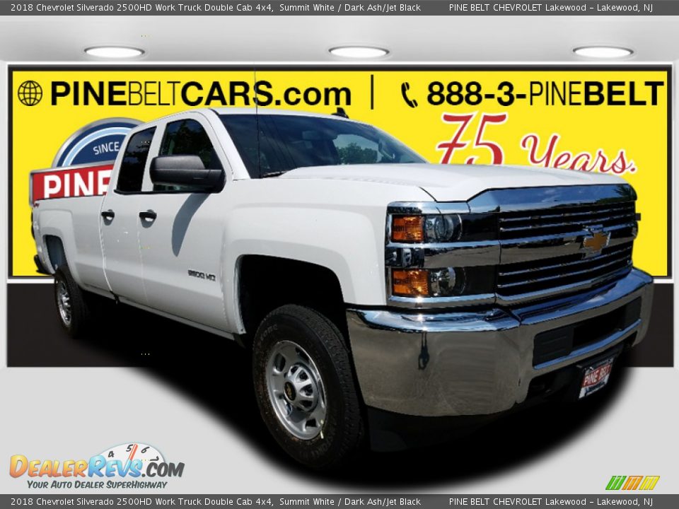 2018 Chevrolet Silverado 2500HD Work Truck Double Cab 4x4 Summit White / Dark Ash/Jet Black Photo #1