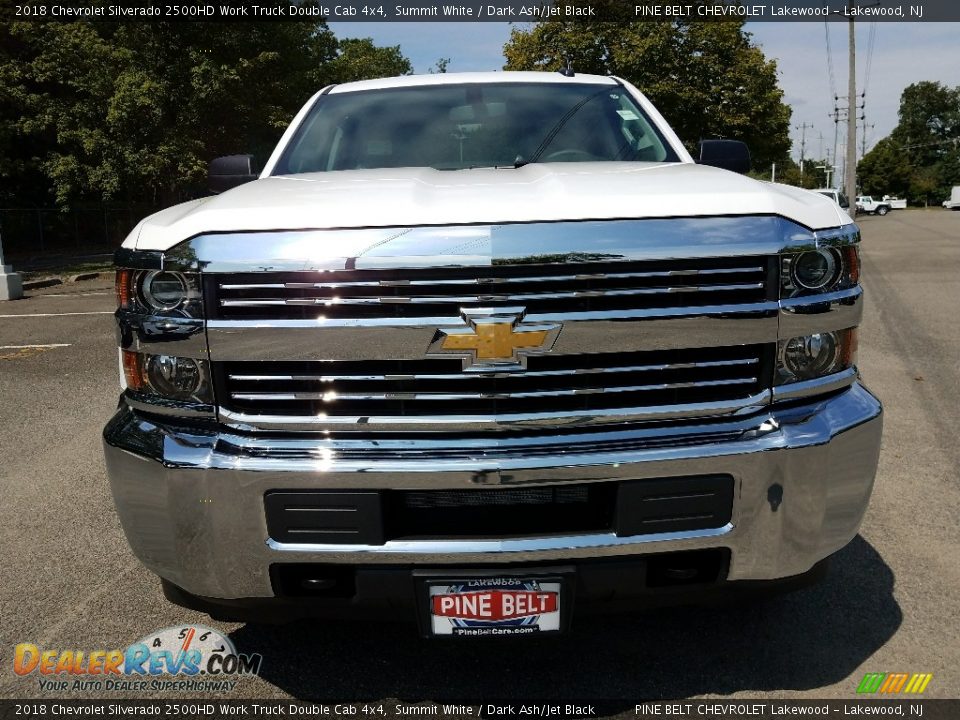 2018 Chevrolet Silverado 2500HD Work Truck Double Cab 4x4 Summit White / Dark Ash/Jet Black Photo #2