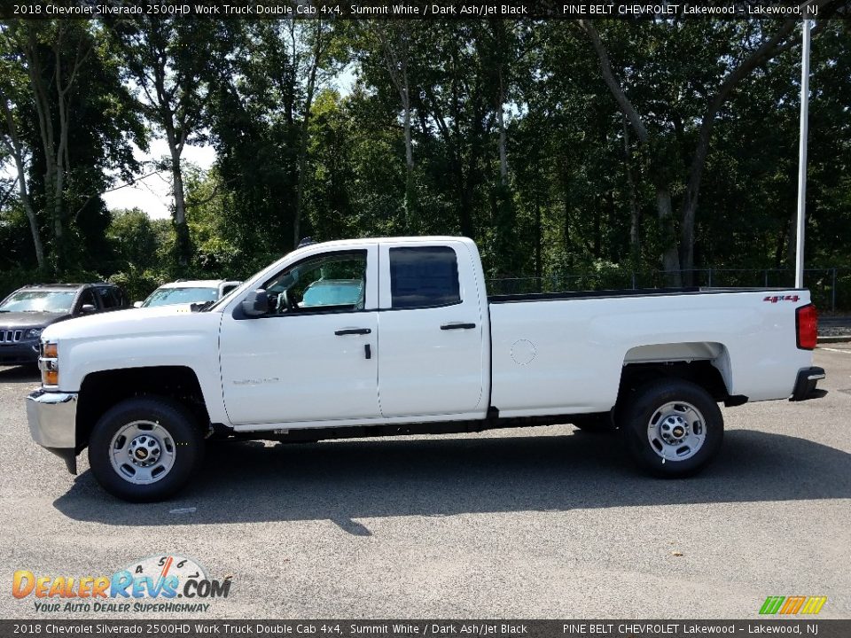 2018 Chevrolet Silverado 2500HD Work Truck Double Cab 4x4 Summit White / Dark Ash/Jet Black Photo #3