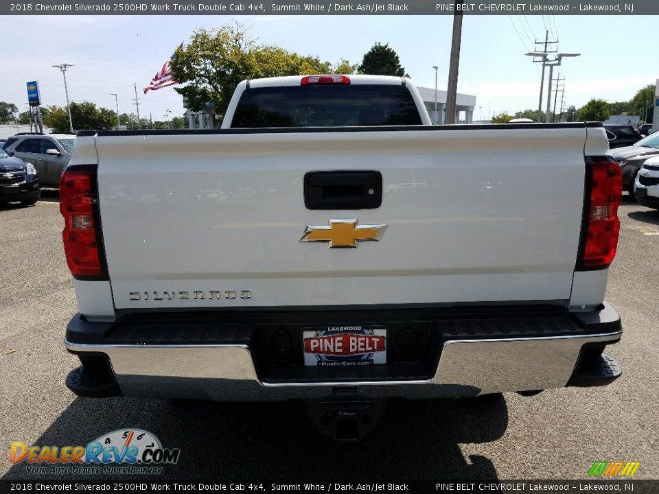 2018 Chevrolet Silverado 2500HD Work Truck Double Cab 4x4 Summit White / Dark Ash/Jet Black Photo #5
