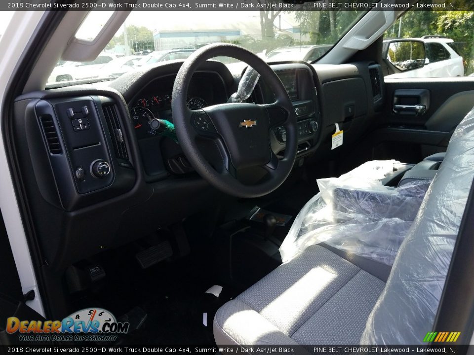 2018 Chevrolet Silverado 2500HD Work Truck Double Cab 4x4 Summit White / Dark Ash/Jet Black Photo #7