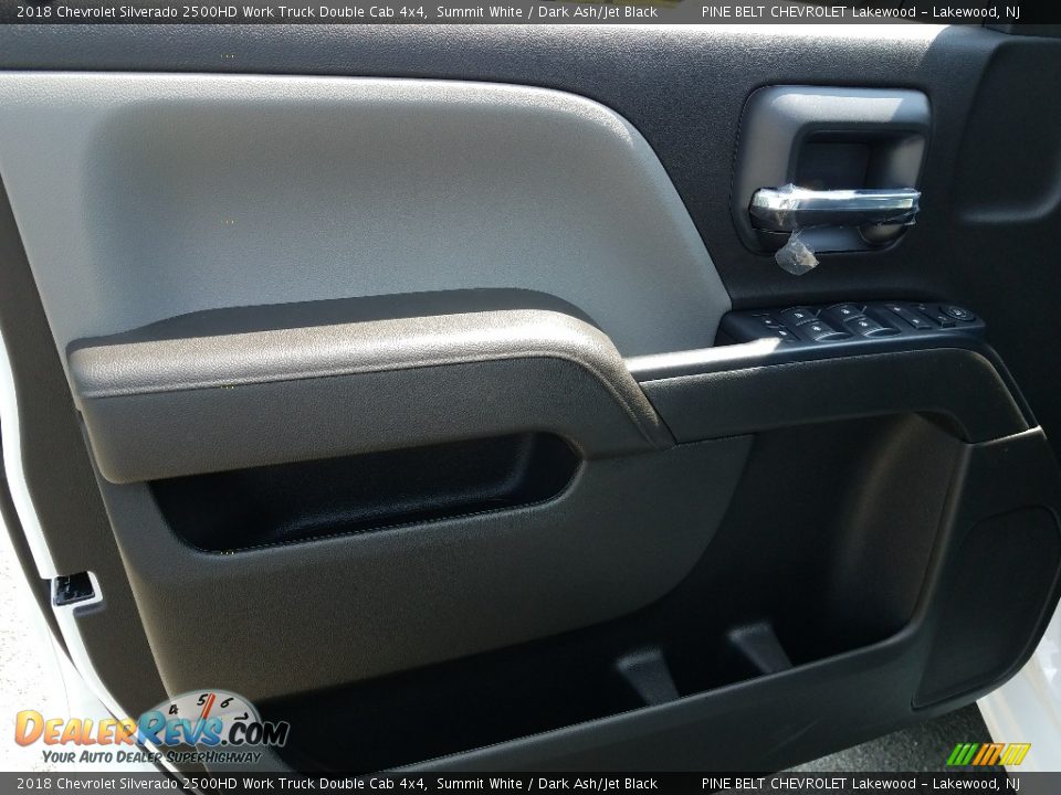 2018 Chevrolet Silverado 2500HD Work Truck Double Cab 4x4 Summit White / Dark Ash/Jet Black Photo #8