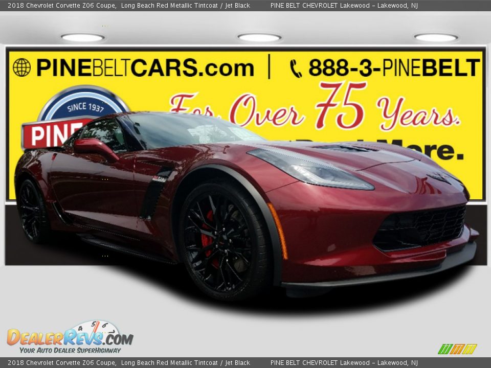 2018 Chevrolet Corvette Z06 Coupe Long Beach Red Metallic Tintcoat / Jet Black Photo #1