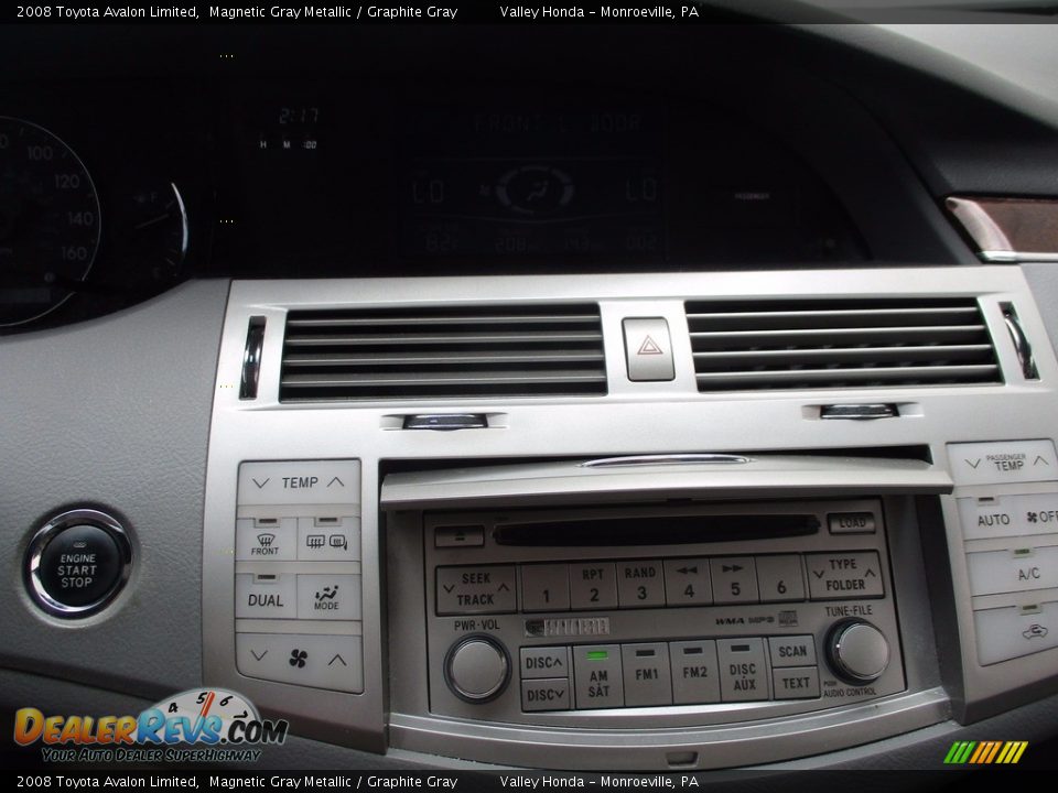2008 Toyota Avalon Limited Magnetic Gray Metallic / Graphite Gray Photo #17