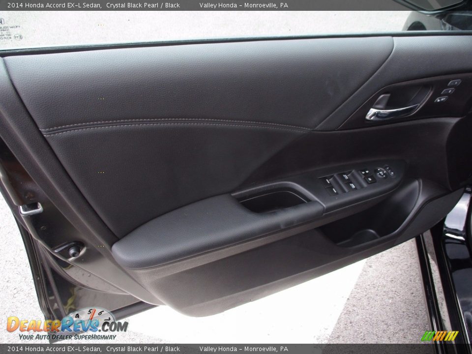 2014 Honda Accord EX-L Sedan Crystal Black Pearl / Black Photo #9