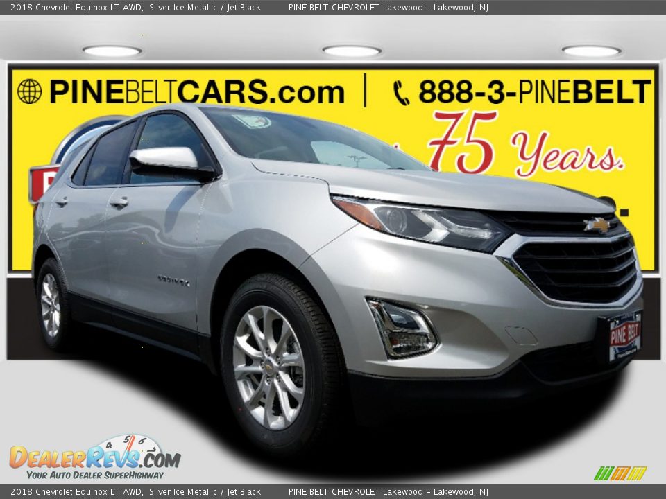 2018 Chevrolet Equinox LT AWD Silver Ice Metallic / Jet Black Photo #1