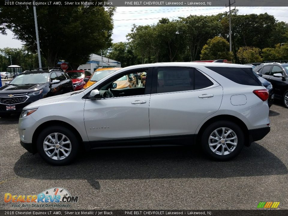 2018 Chevrolet Equinox LT AWD Silver Ice Metallic / Jet Black Photo #3