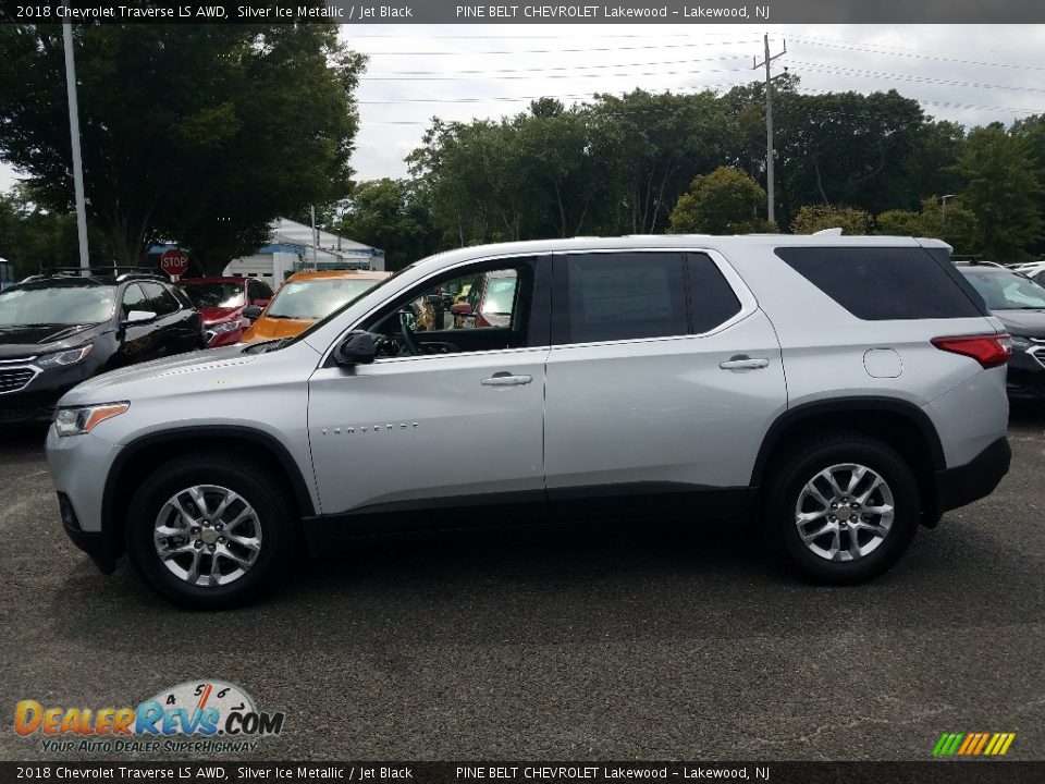 2018 Chevrolet Traverse LS AWD Silver Ice Metallic / Jet Black Photo #3