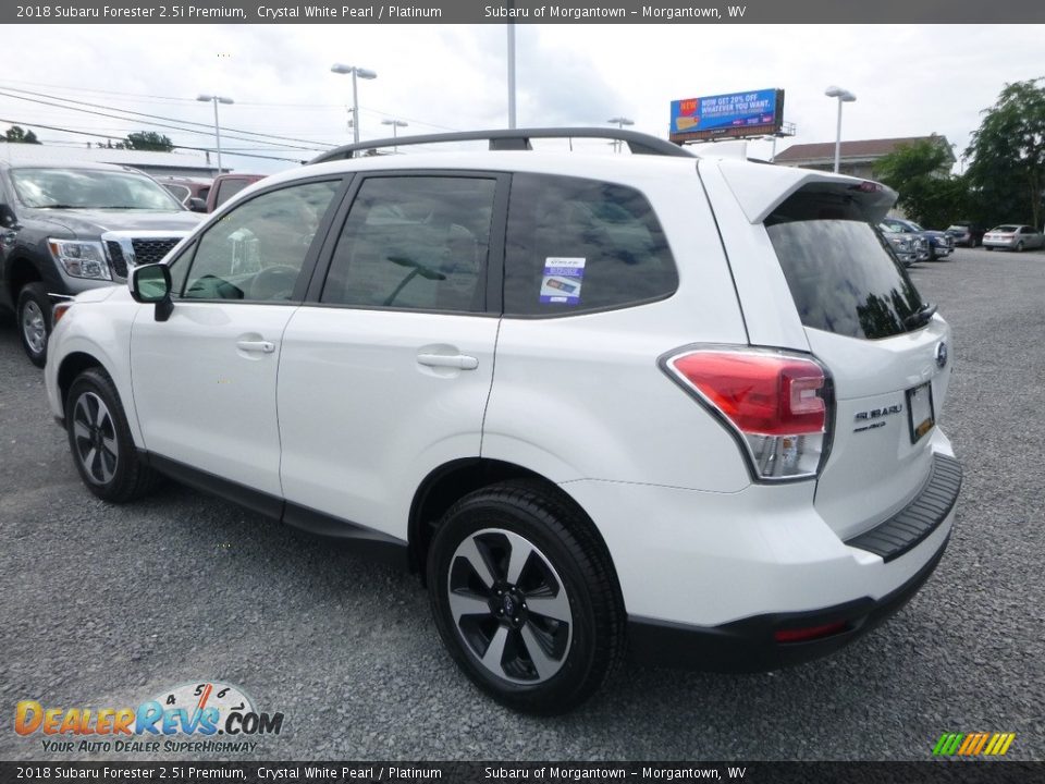 2018 Subaru Forester 2.5i Premium Crystal White Pearl / Platinum Photo #6