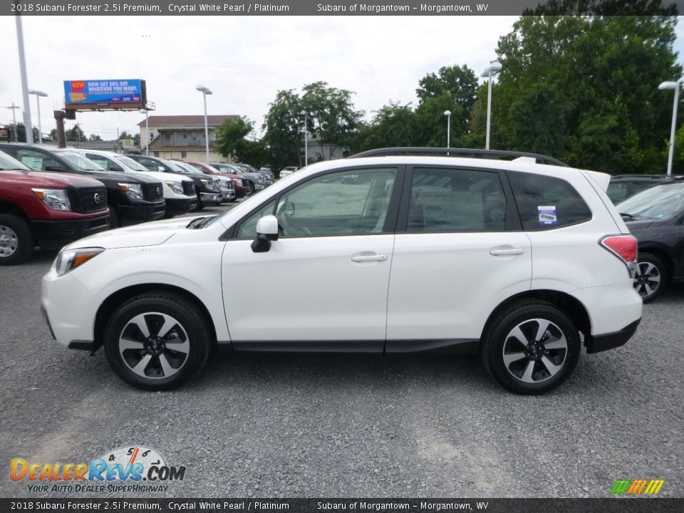 2018 Subaru Forester 2.5i Premium Crystal White Pearl / Platinum Photo #7