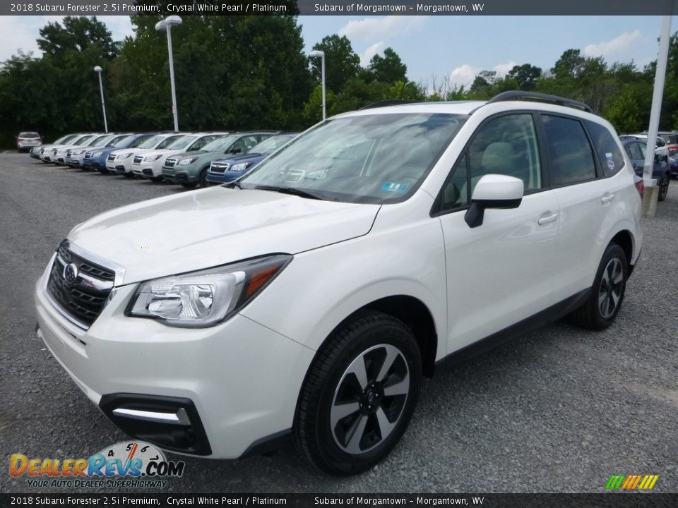 2018 Subaru Forester 2.5i Premium Crystal White Pearl / Platinum Photo #8