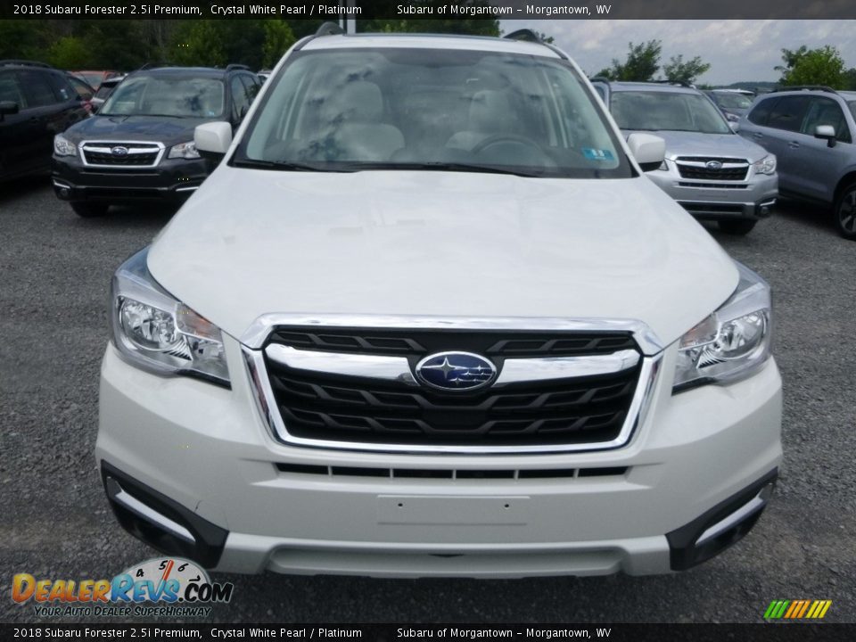 2018 Subaru Forester 2.5i Premium Crystal White Pearl / Platinum Photo #9