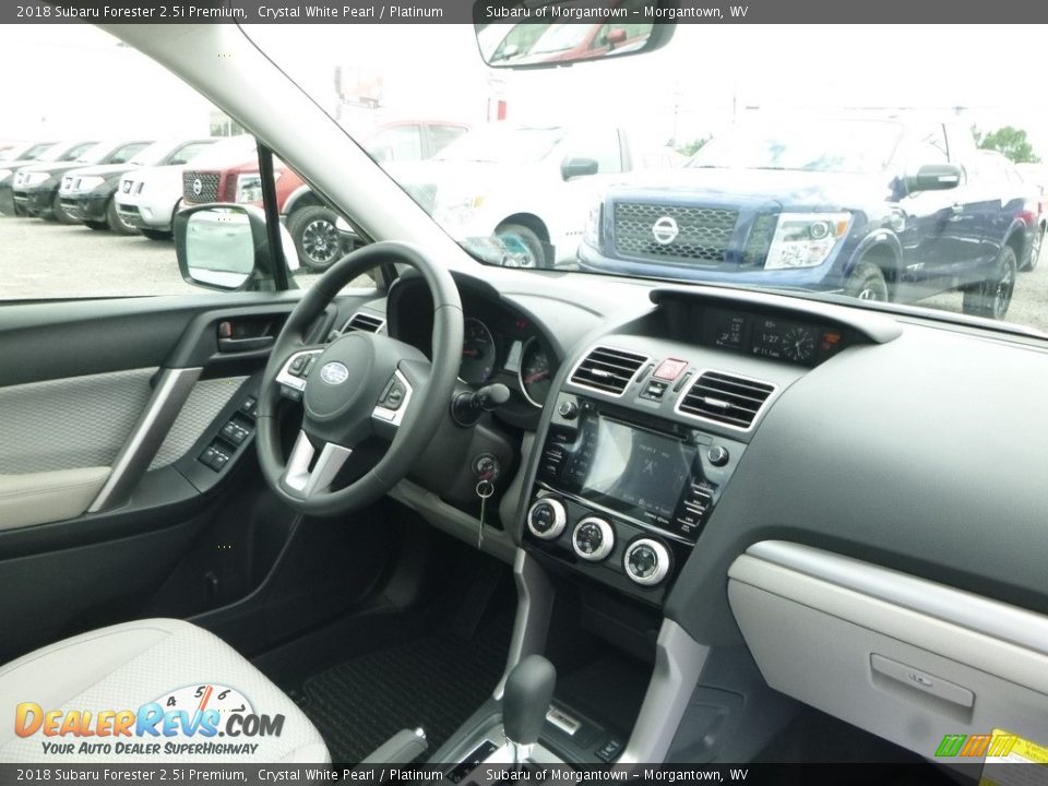 2018 Subaru Forester 2.5i Premium Crystal White Pearl / Platinum Photo #12