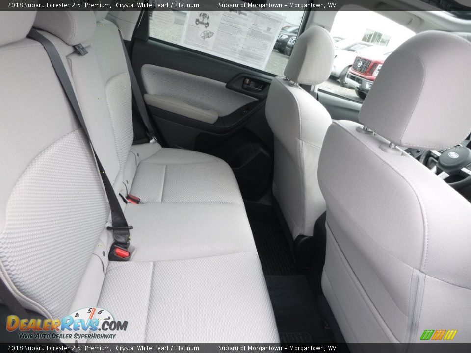 2018 Subaru Forester 2.5i Premium Crystal White Pearl / Platinum Photo #14