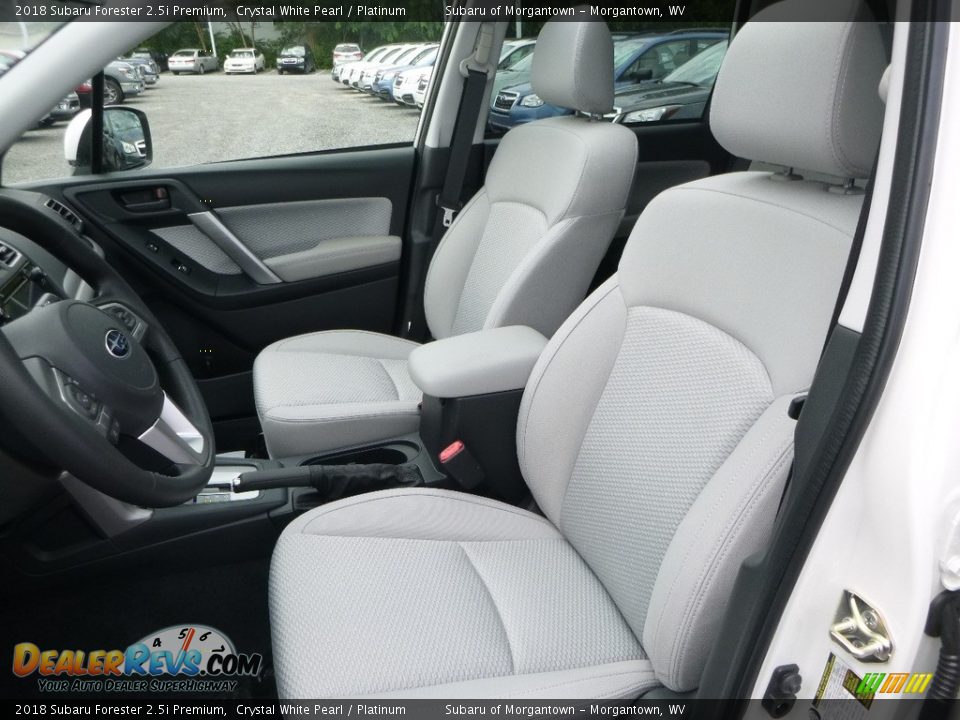 2018 Subaru Forester 2.5i Premium Crystal White Pearl / Platinum Photo #16
