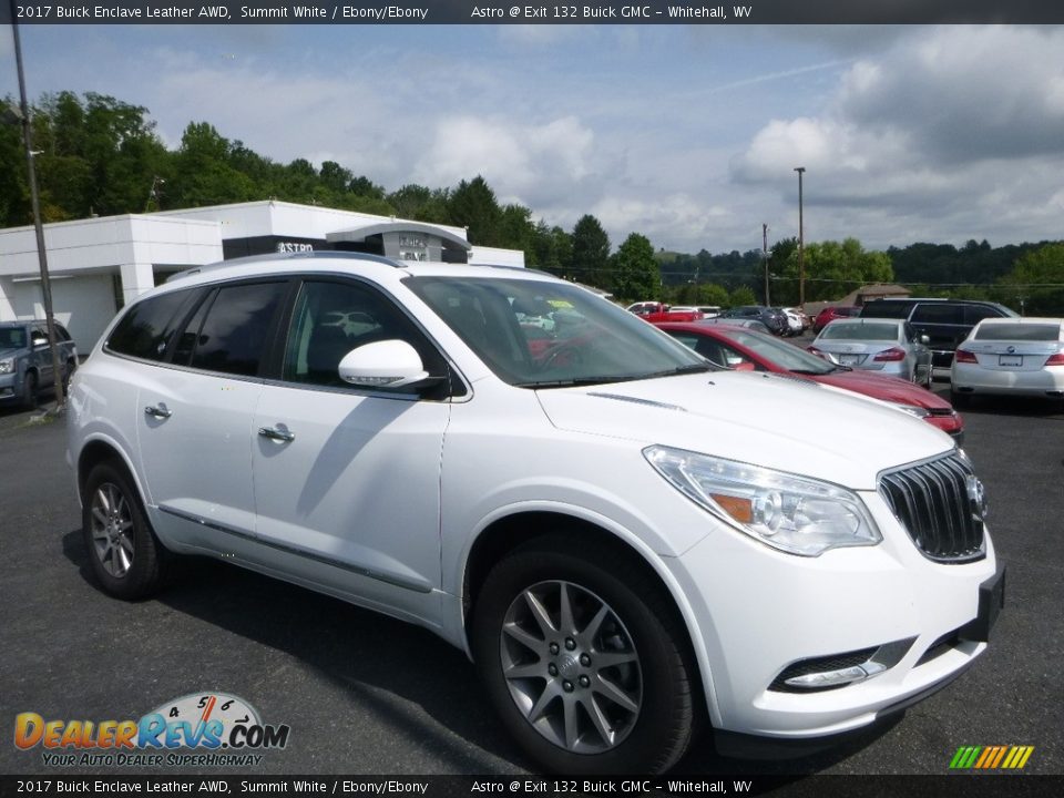 2017 Buick Enclave Leather AWD Summit White / Ebony/Ebony Photo #1