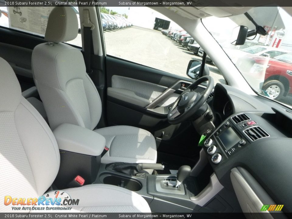 2018 Subaru Forester 2.5i Crystal White Pearl / Platinum Photo #3