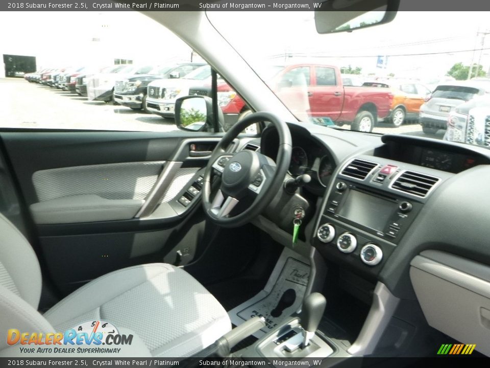 2018 Subaru Forester 2.5i Crystal White Pearl / Platinum Photo #4