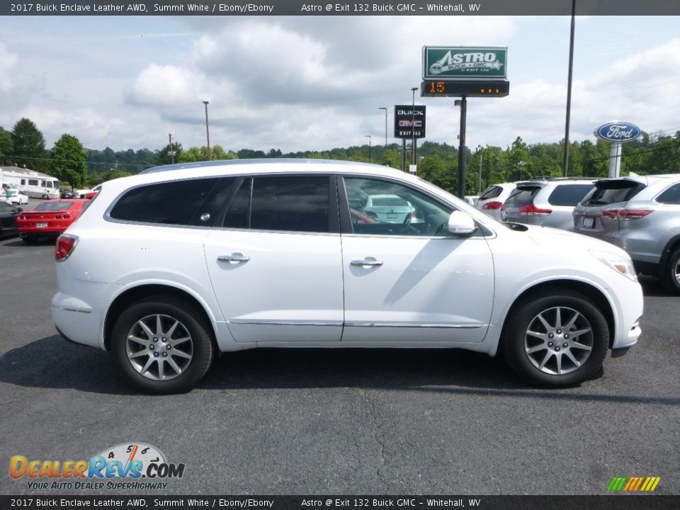 2017 Buick Enclave Leather AWD Summit White / Ebony/Ebony Photo #3