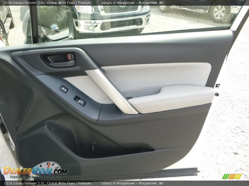 2018 Subaru Forester 2.5i Crystal White Pearl / Platinum Photo #5