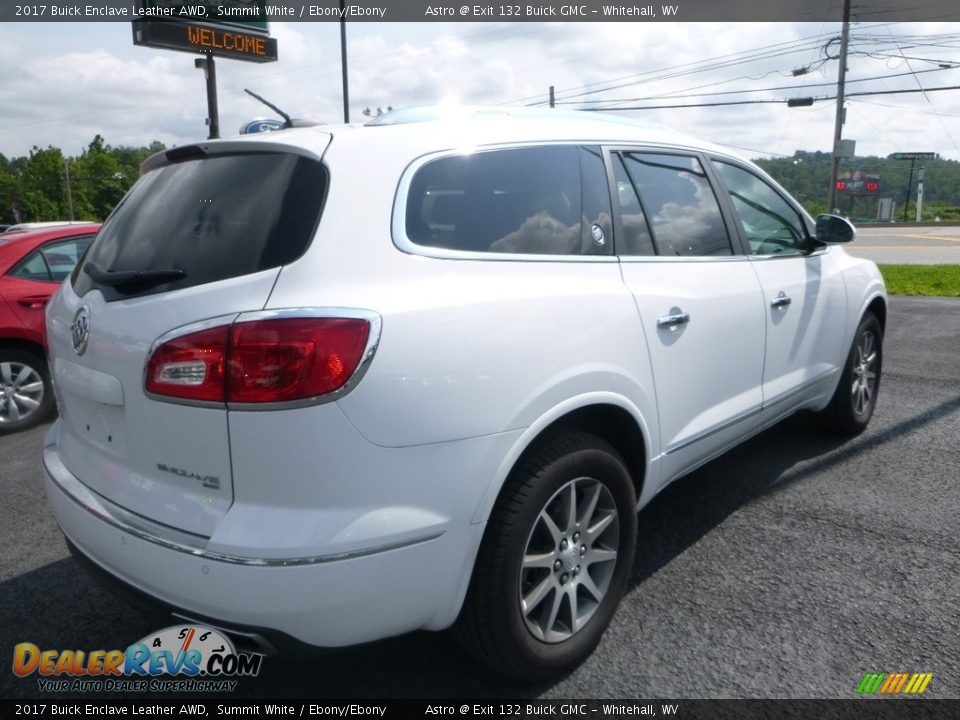 2017 Buick Enclave Leather AWD Summit White / Ebony/Ebony Photo #4