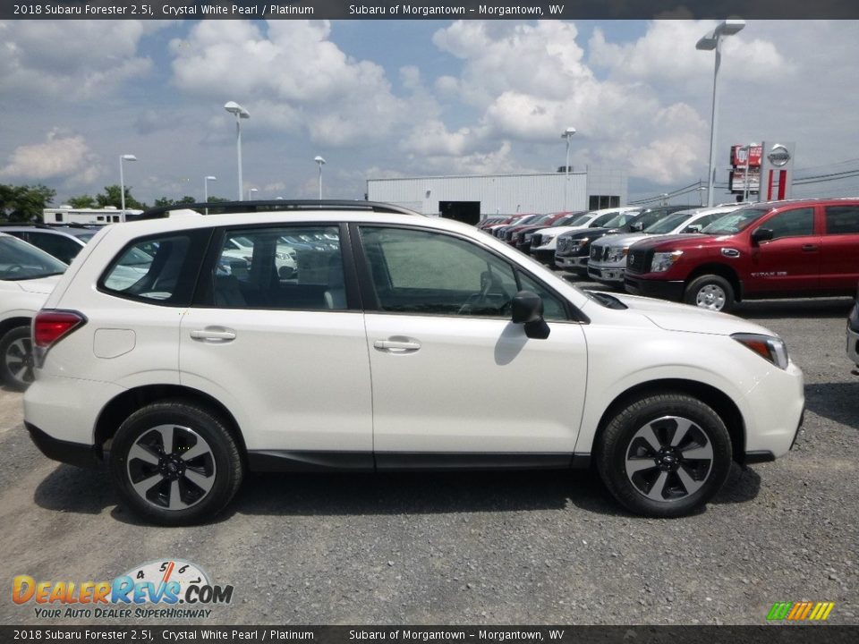 2018 Subaru Forester 2.5i Crystal White Pearl / Platinum Photo #6