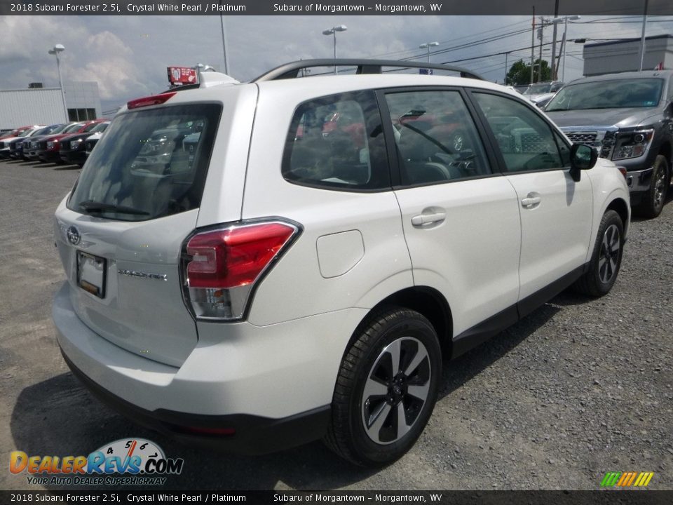 2018 Subaru Forester 2.5i Crystal White Pearl / Platinum Photo #7