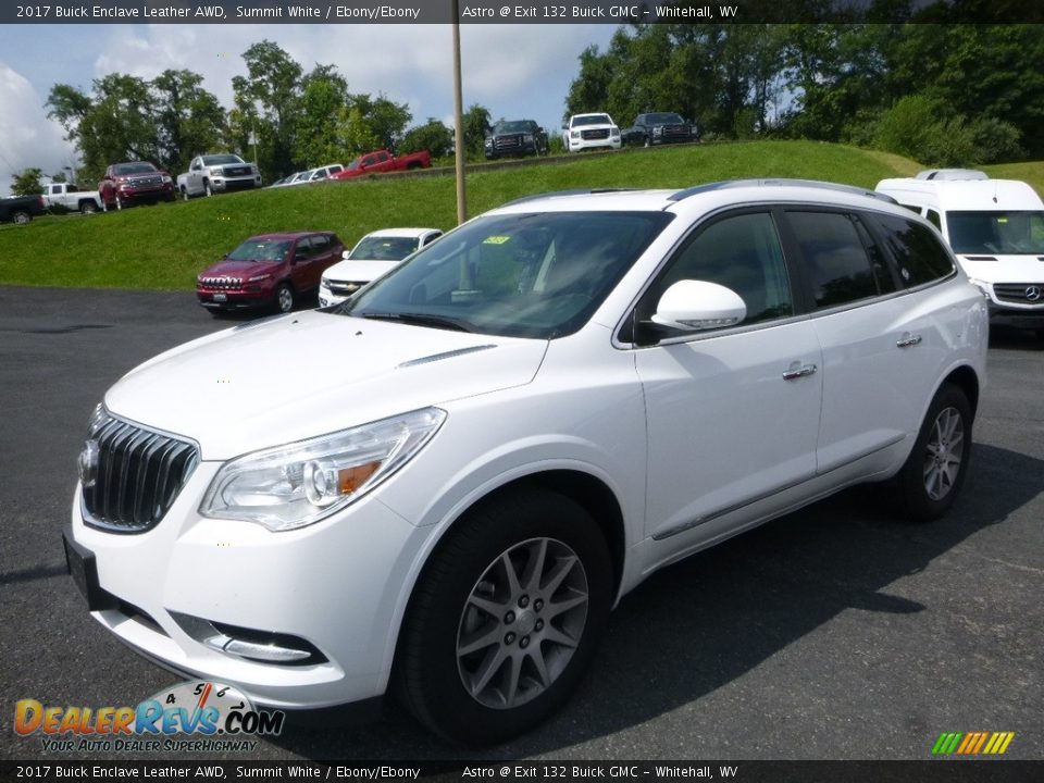 2017 Buick Enclave Leather AWD Summit White / Ebony/Ebony Photo #7