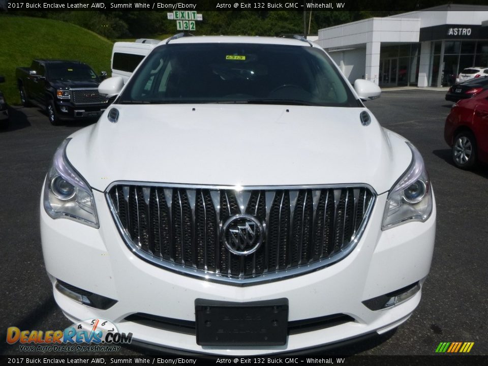 2017 Buick Enclave Leather AWD Summit White / Ebony/Ebony Photo #8