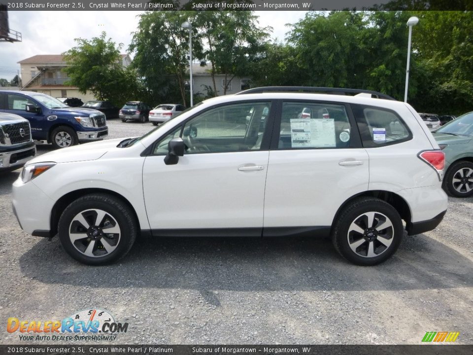 2018 Subaru Forester 2.5i Crystal White Pearl / Platinum Photo #10