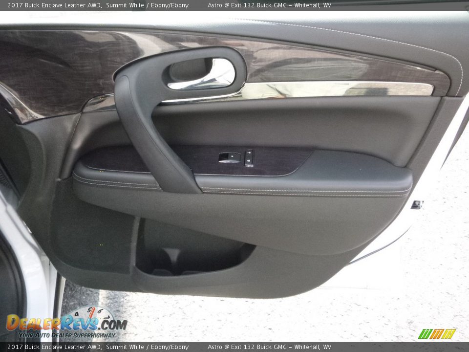 2017 Buick Enclave Leather AWD Summit White / Ebony/Ebony Photo #9