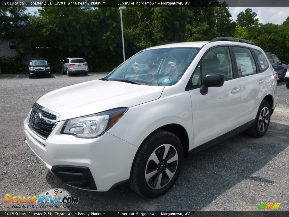 2018 Subaru Forester 2.5i Crystal White Pearl / Platinum Photo #11