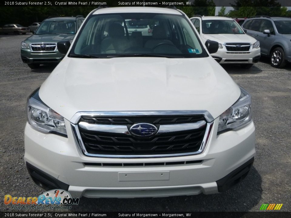 2018 Subaru Forester 2.5i Crystal White Pearl / Platinum Photo #12