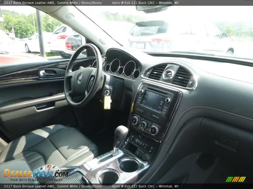 2017 Buick Enclave Leather AWD Summit White / Ebony/Ebony Photo #11