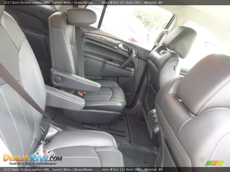 2017 Buick Enclave Leather AWD Summit White / Ebony/Ebony Photo #12