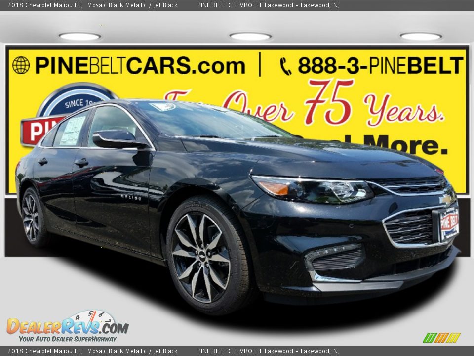 2018 Chevrolet Malibu LT Mosaic Black Metallic / Jet Black Photo #1