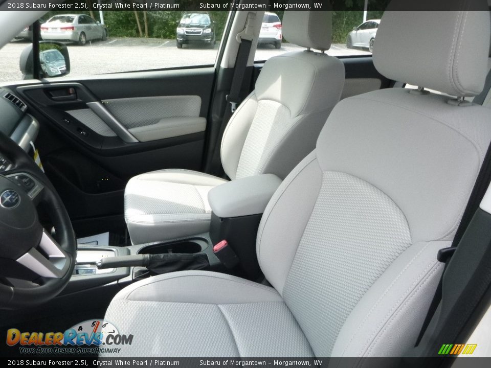 2018 Subaru Forester 2.5i Crystal White Pearl / Platinum Photo #15