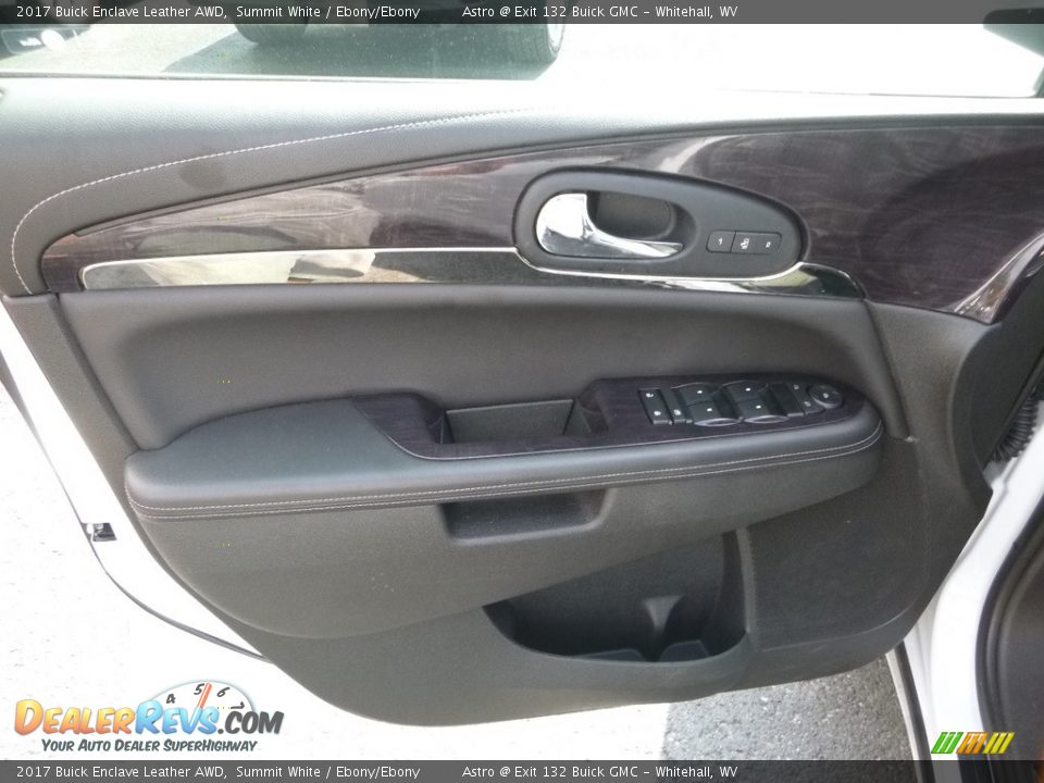 2017 Buick Enclave Leather AWD Summit White / Ebony/Ebony Photo #15