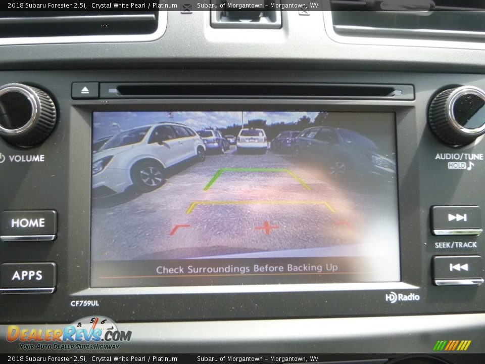 2018 Subaru Forester 2.5i Crystal White Pearl / Platinum Photo #18