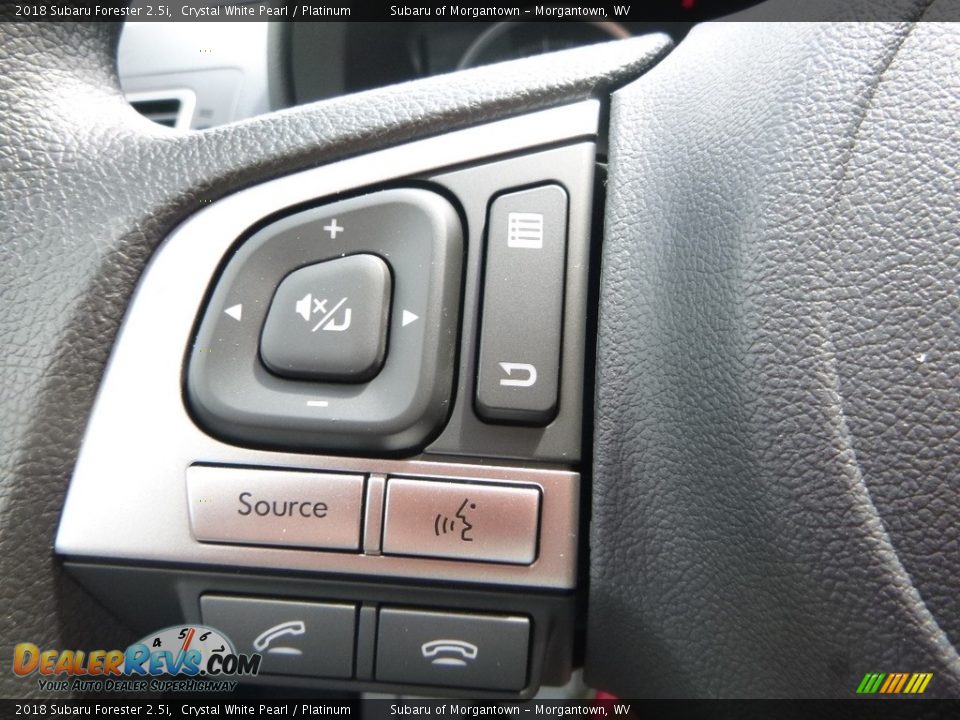 2018 Subaru Forester 2.5i Crystal White Pearl / Platinum Photo #20